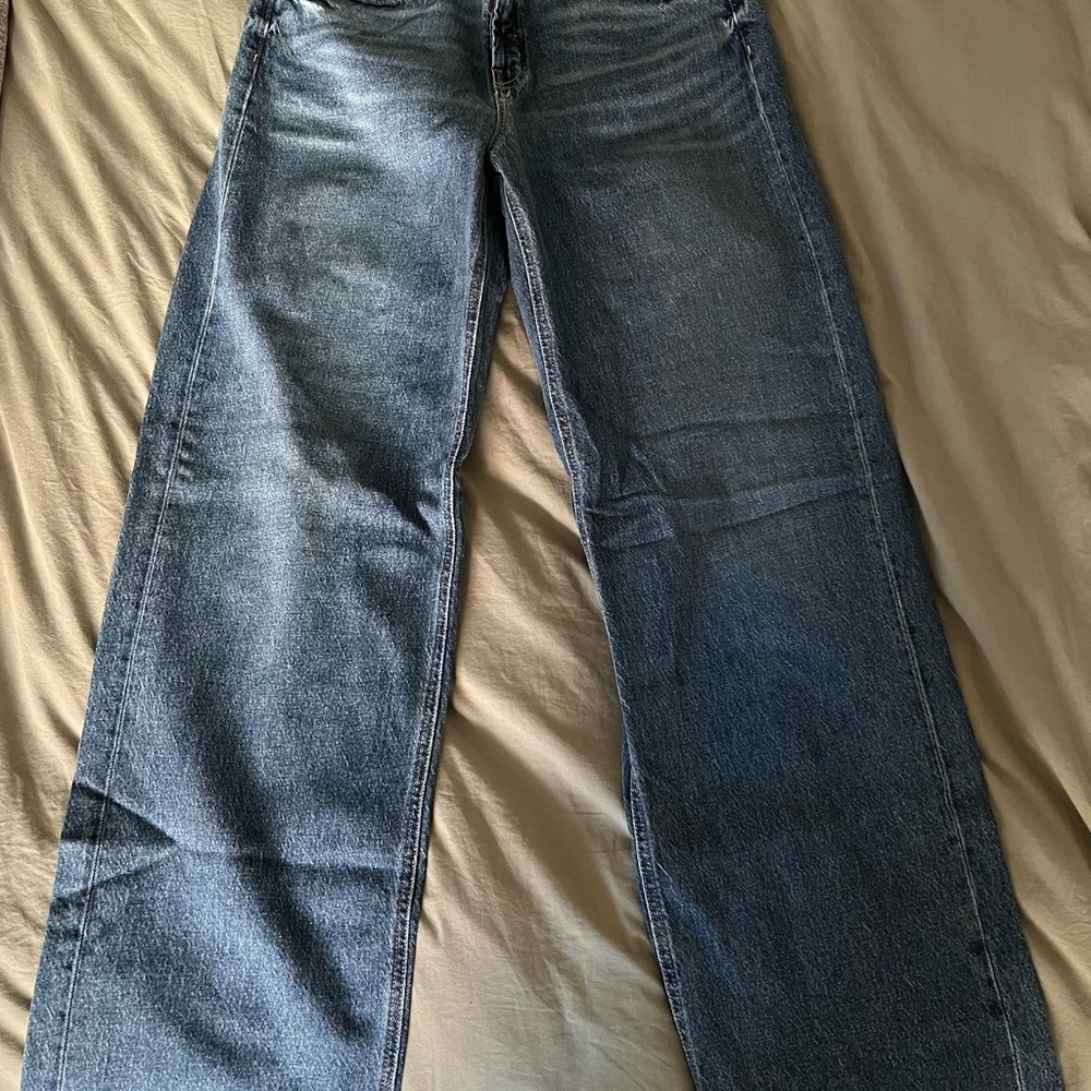 Women’s Old Navy Extra High Rise Sky-Hi Wide Leg Jeans 12 Long